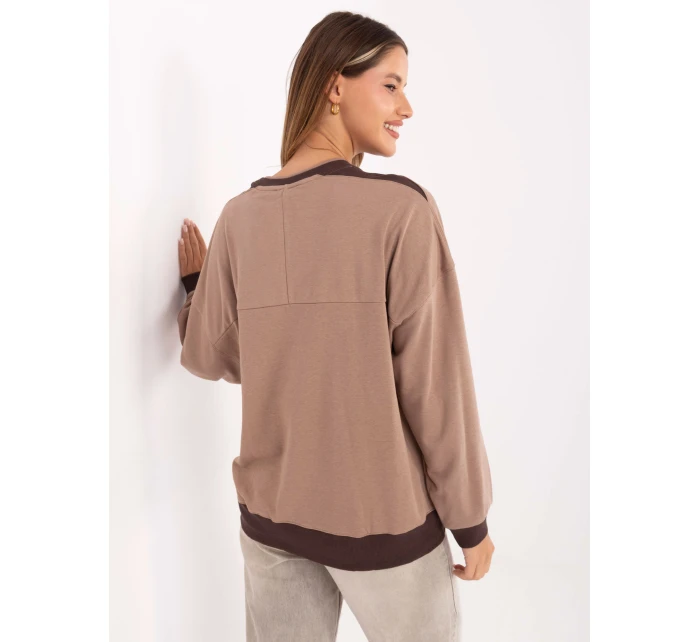 Bluzka RV BZ model 21406653 ciemny bezowy - FPrice