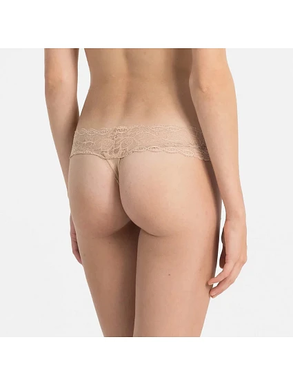 Dámské tanga model 6536327 meruňková - Calvin Klein
