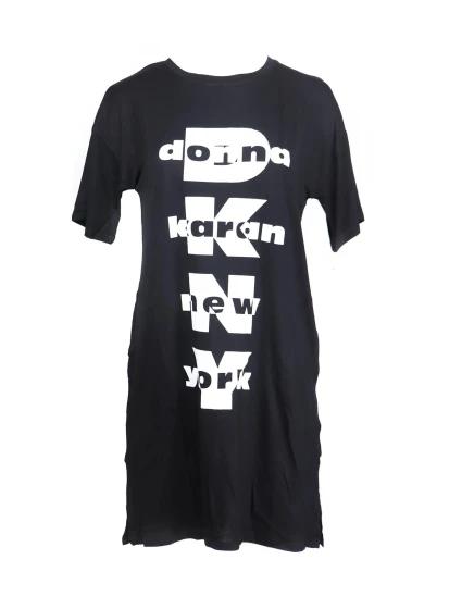 Dámska nočná košeľa YI2322403-001 čiernobiela - DKNY