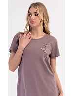 Dámské domácí šaty s krátkým rukávem model 22405196 - Vienetta Dámské domácí šaty s krátkým rukávem model 22405196 - Vienetta