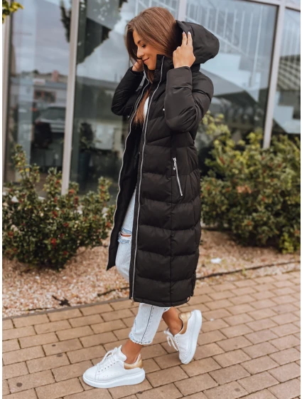 Dámská prošívaná zimní bunda s kapucí černá Dstreet model 21965758 - FashionStreet