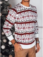 Pánsky vianočný sveter biely FashionStreet WX2160