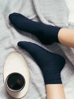 Ponožky Steven art.125 Bambusové dámske romba vzor 35-40