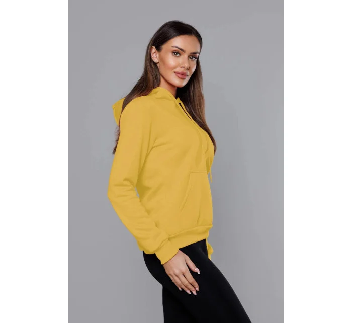 Žlutá dámská tepláková mikina model 15817370 - J.STYLE