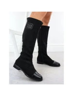 Dámske čierne semišové čižmy M.Daszynski MR2251-19