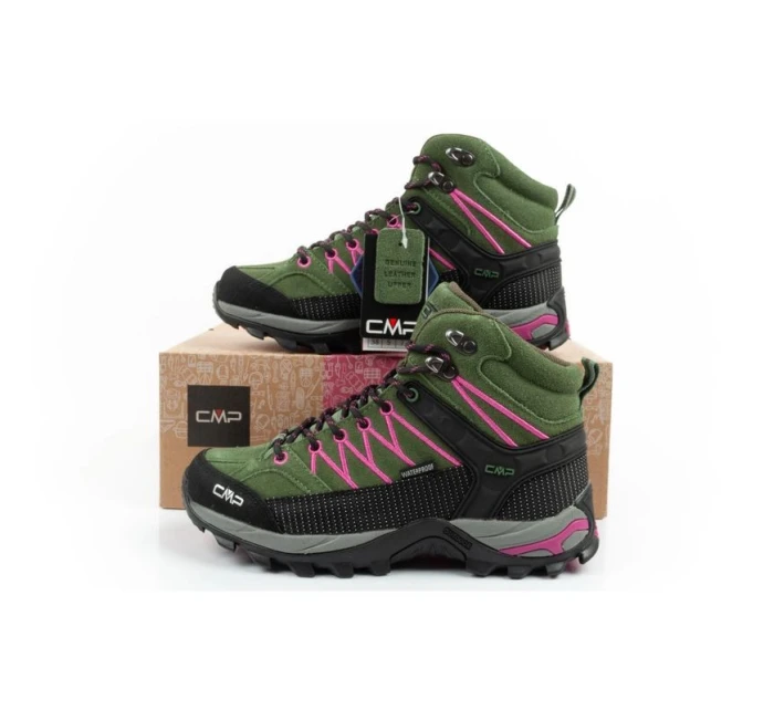 CMP Rigel dámske trekové topánky kožené odolné nepremokavé členkové topánky zelené dámske CMP Rigel dámske trekové topánky kožené odolné nepremokavé členkové topánky zelené dámske