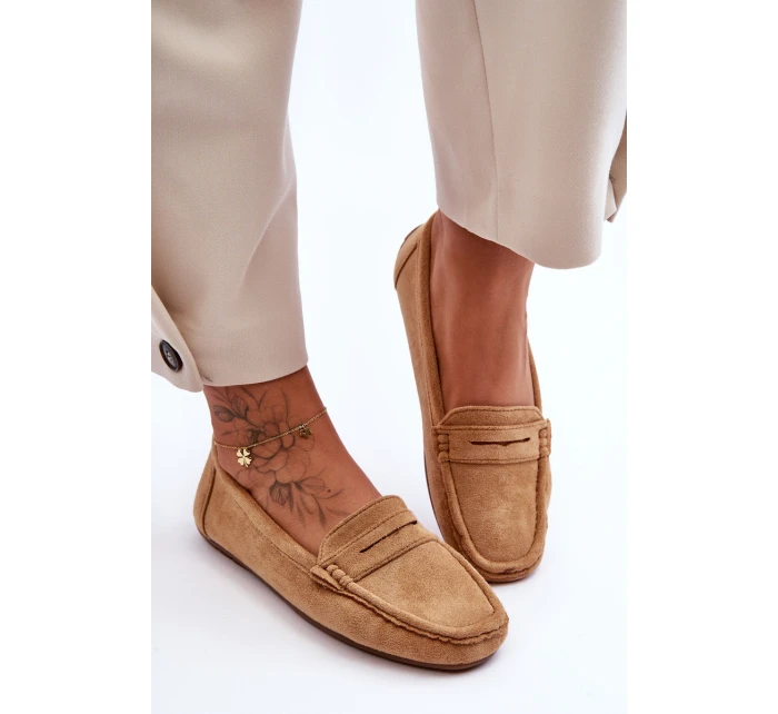 Damskie Zamszowe Mokasyny Camel Lenvie Damskie Zamszowe Mokasyny Camel Lenvie