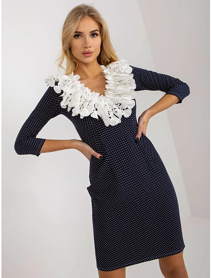 LK SK 505976 šaty.28 tmavě modrá LK SK 505976 šaty.28 tmavě modrá