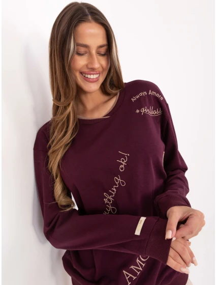 Bluza RV BL model 21717715 bordowy - FPrice