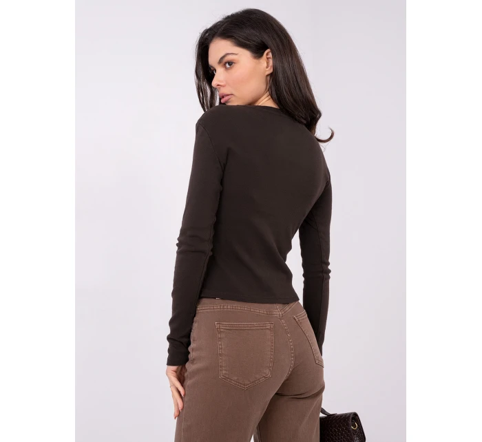 Bluzka WT BZ model 21875374 ciemny brązowy - FPrice