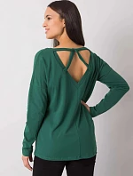 Dámska blúzka RV BZ 7315.39X Tmavo zelená - Rue Paris
