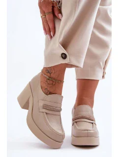 Poltopánky na podpätku model 183964 Step in style