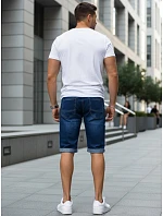 Spodenki jeansowe męskie z granatowe model 22208812 - FashionStreet Spodenki jeansowe męskie z granatowe model 22208812 - FashionStreet