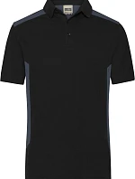 Daiber JN 1826 Pánske pracovné polo tričko z piké „Strong“ 02.1826 čierna/uhľová