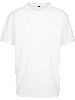 Build your Brand BY 102 Tričko oversize z hrubej bavlny 56.0102 biele