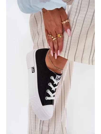 Trampki Damskie Na Platformie LEE ISLA C WOMEN LOW 50251001 Czarne
