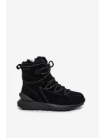 Semišové Zimní Boty Pro S Kožíškem Big Star Černé model 21706015 - Big Star Shoes