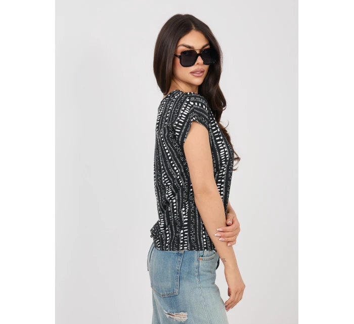 T shirt D12110M02646F czarny T shirt D12110M02646F czarny