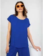 Halenka model 18454124 kobaltově modrá - FPrice Halenka model 18454124 kobaltově modrá - FPrice