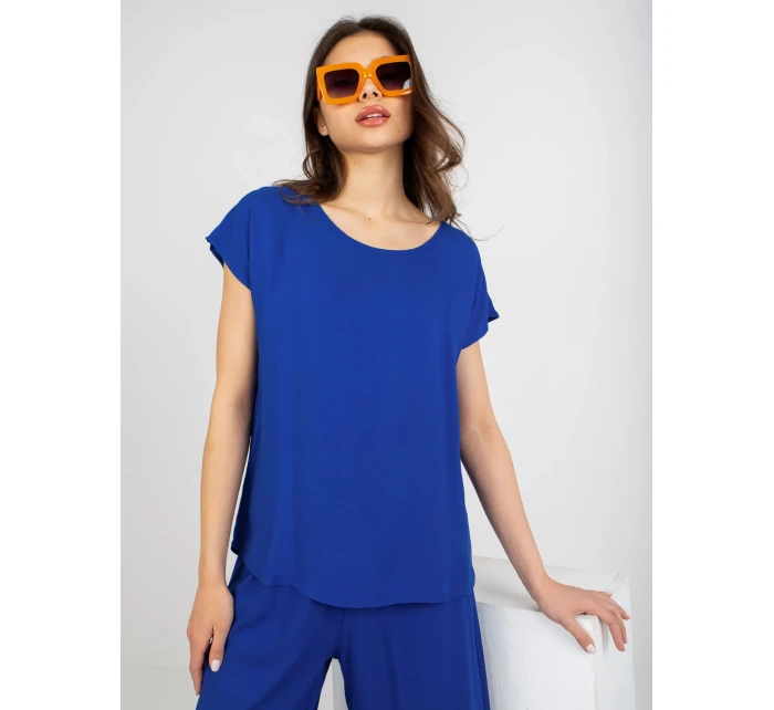 Halenka model 18454124 kobaltově modrá - FPrice Halenka model 18454124 kobaltově modrá - FPrice