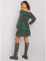 Šaty DHJ SK model 16283501 hnědá - FPrice Šaty DHJ SK model 16283501 hnědá - FPrice