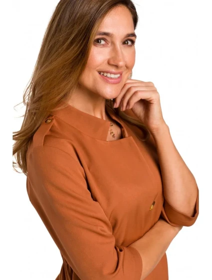 Červené šaty model 18002235 - STYLOVE