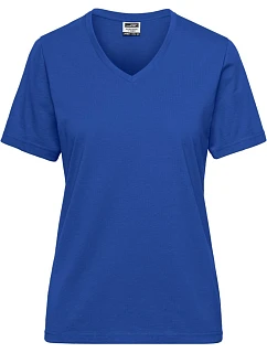 JN Dámské pracovní tričko z bio bavlny Solid 02. royal model 22532113 - Daiber