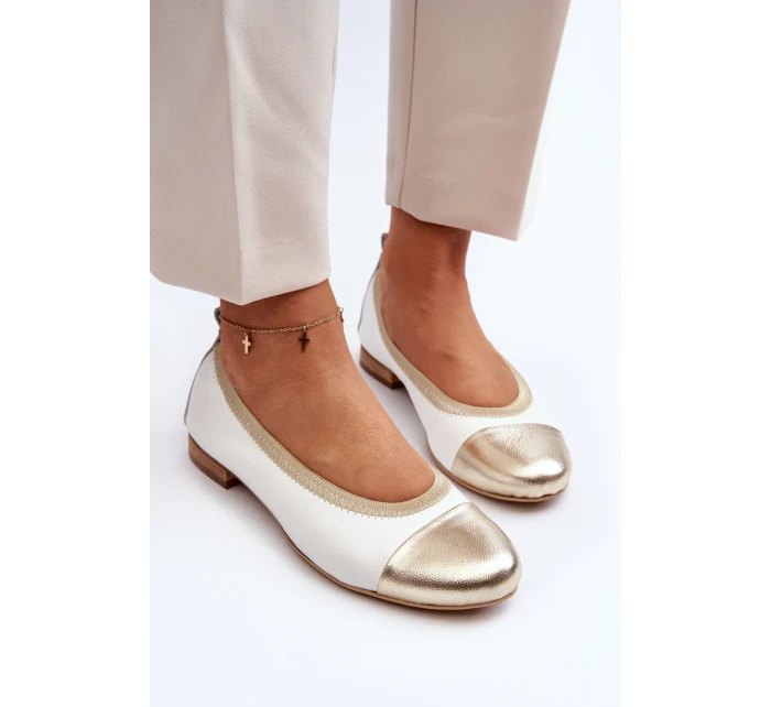 Kožené baleríny model 21646179 - Zazoo