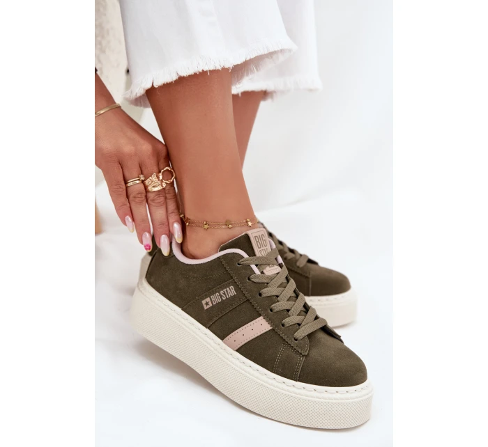 Dámské Tenisky Na Platformě Big Star model 21706261 Zelené - Big Star Shoes