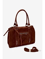 Velká taška z imitace semiše Camel model 22220947 - Flora&Co Velká taška z imitace semiše Camel model 22220947 - Flora&Co