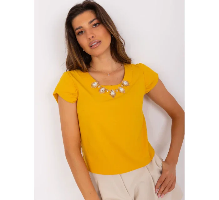 Blúzka LK BZ 505783 2.01P tmavo žltá