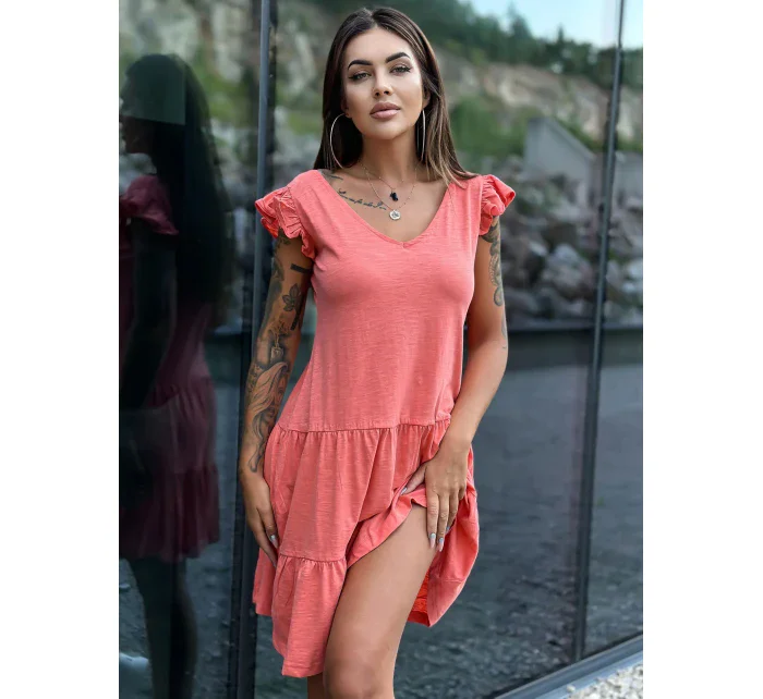 Sukienka TW SK model 18798994 koralowy - FPrice Sukienka TW SK model 18798994 koralowy - FPrice