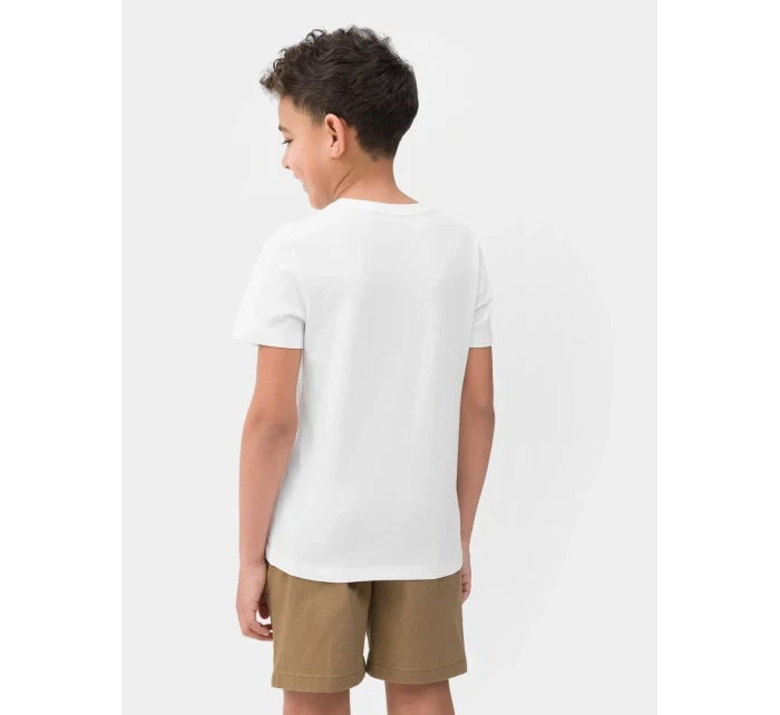 Chlapčenské tričko 4FJSS23TTSHM294 biele - 4F Chlapčenské tričko 4FJSS23TTSHM294 biele - 4F