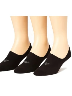 Emporio Armani ponožky z mikroflísu Calza bavlna čierne 3-pack