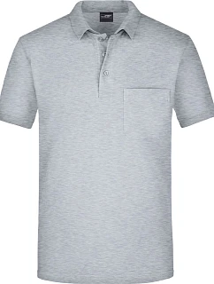JN Piqué polo s kapsou 02.0 grey heather model 22494161 - Daiber