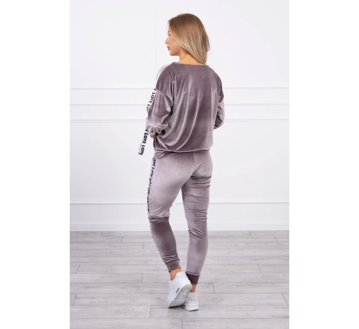 Velúrová súprava Love grey