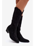 Kozačky Kovbojky Dámské Černé model 21821849 - Boto Kozačky Kovbojky Dámské Černé model 21821849 - Boto