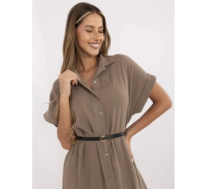 MI SK šaty A2494.99 hnedé MI SK šaty A2494.99 hnedé