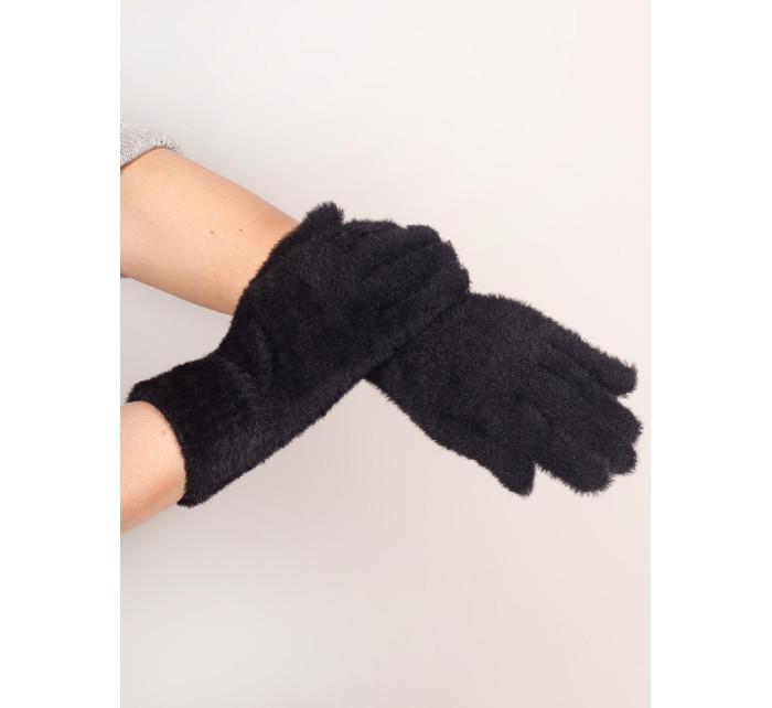 Yoclub Dámske päťprsté rukavice RED-0004K-3450 Black