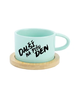 DALŠÍ NA PIČU DEN - mint hrníček makronka 200 ml