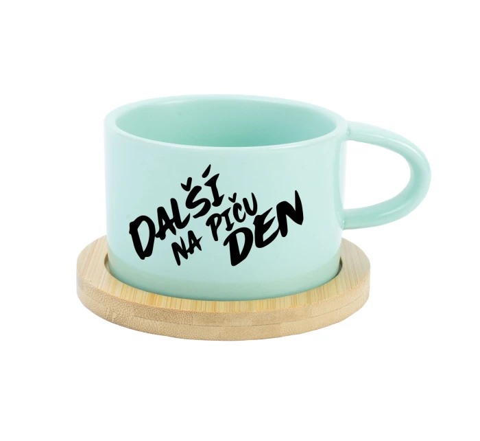 DALŠÍ NA PIČU DEN - mint hrníček makronka 200 ml DALŠÍ NA PIČU DEN - mint hrníček makronka 200 ml