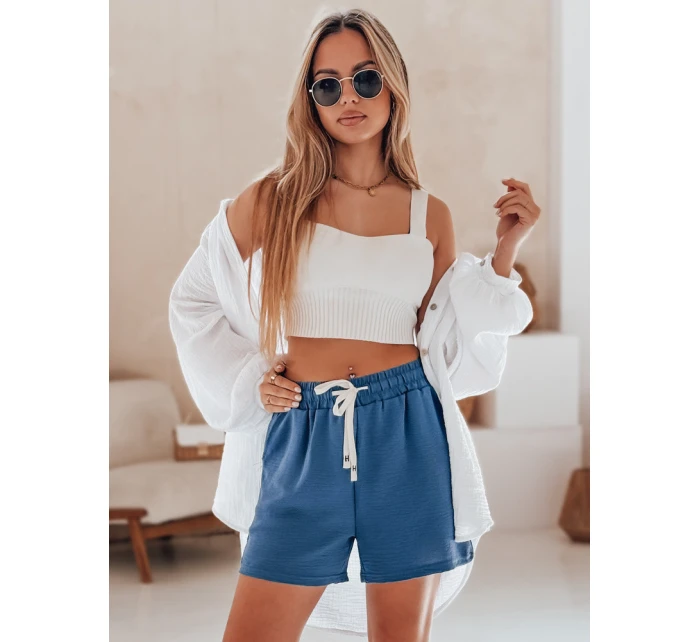 Dámske šortky HOT VIBE blue Dstreet SY0440