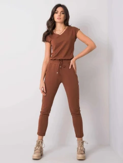 Hnědé dámské úpletové kalhoty typu chino model 21470493 - Factory Price