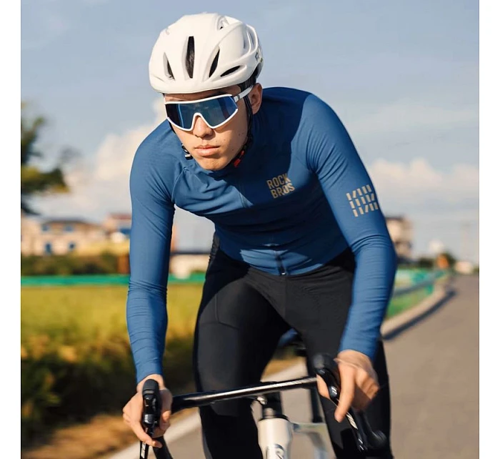 Rockbros YDWT020 Cyklistická bunda Diamond jeseň/zima veľkosť XS - modrá