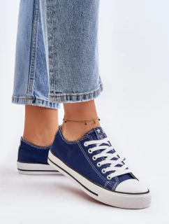 Damskie Klasyczne Trampki Granatowe Ecoma