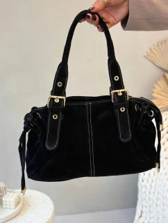 Taška z přírodního semiše černá Danira