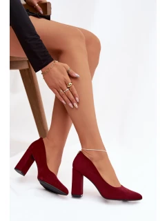 Semišové lodičky na podpatku model 21821698 - SERGIO LEONE