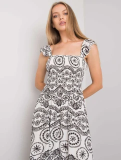 Šaty DHJ SK 13572.09P bielo-čierne