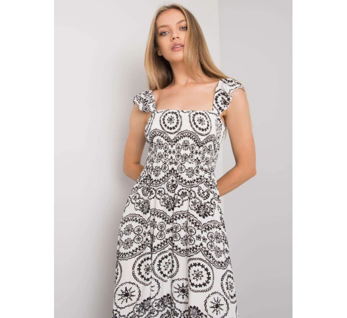 Šaty DHJ SK 13572.09P bielo-čierne