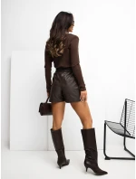 Bluzka RV BZ model 21776389 ciemny brązowy - FPrice Bluzka RV BZ model 21776389 ciemny brązowy - FPrice